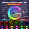 2023 New Intelligent G Shaped LED Lamp Bluetooth Speake Wireless Charger Atmosphere Lamp App Control For Bedroom Home Decor Eureka Online Store