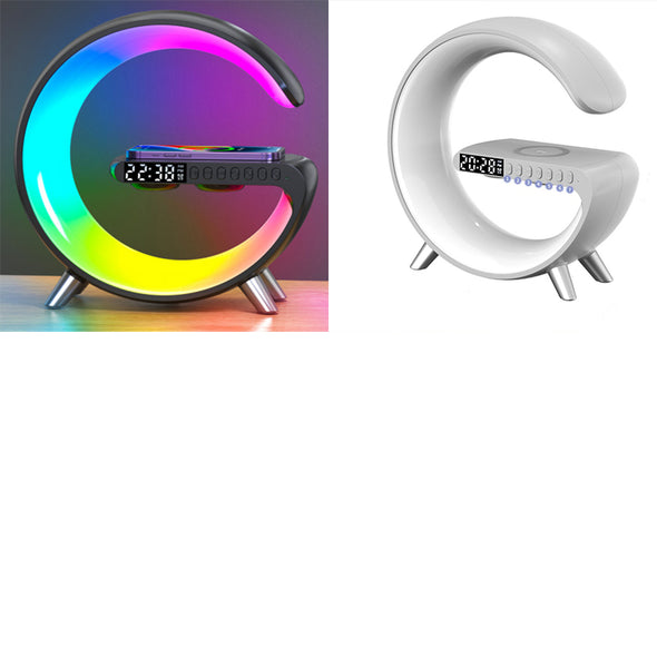 2023 New Intelligent G Shaped LED Lamp Bluetooth Speake Wireless Charger Atmosphere Lamp App Control For Bedroom Home Decor Eureka Online Store